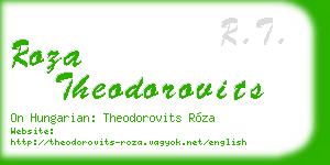 roza theodorovits business card